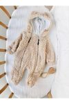 NUNU BABY Zoe Plush Jumpsuit - Cream