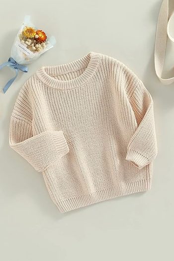 LilJoy Baby Knit Sweater for Girls and Boys, Winter Knitwear 0-5 Years