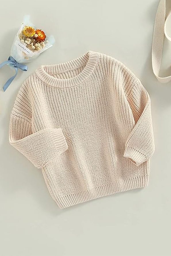 LilJoy Baby Knit Sweater for Girls and Boys, Winter Knitwear 0-5 Years