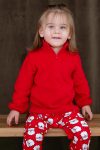 Lilabio Soft Textured Zippered High Neck Winter Unisex Kids Fleece Sweatshirt