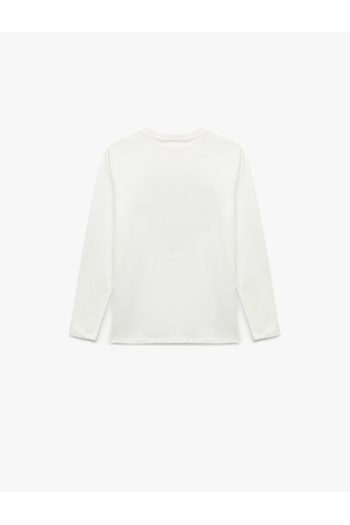 Cotton Printed Long Sleeve Crew Neck T-Shirt