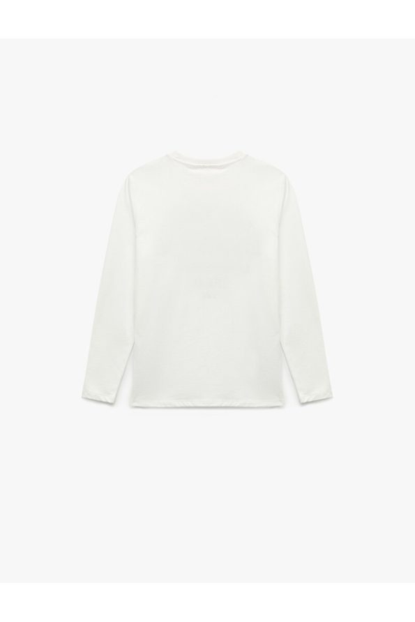 Cotton Printed Long Sleeve Crew Neck T-Shirt