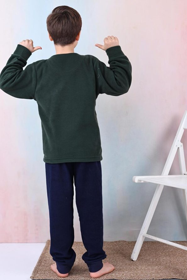 Happy City New Season Boys' Skate Pattern Fleece Pajama Set
