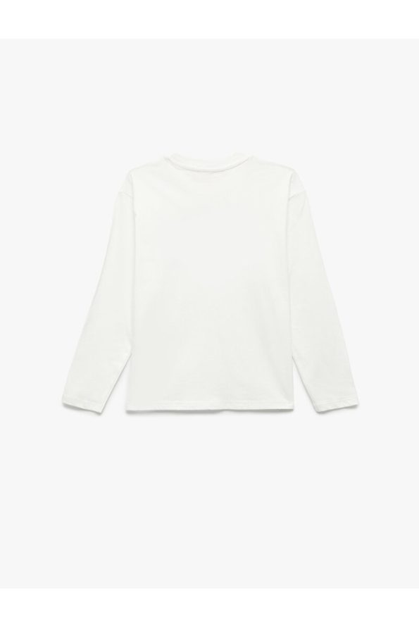 Cotton Long Sleeve Crew Neck Printed T-Shirt