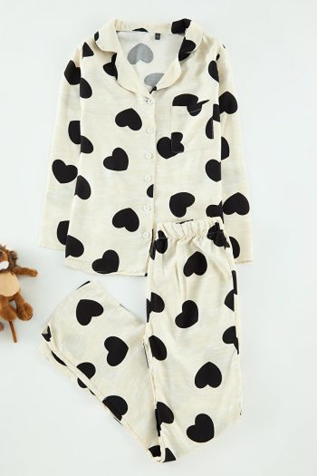 Trendyolmilla Kids Heart Pattern Mini Me Mother Daughter Pajama Set