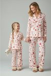 Trendyolmilla Kids Colorful Heart Pattern Mini Me Mother-Daughter Pajama Set
