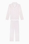 Penti Girls' Roses Shirt Off-White Pajama Set