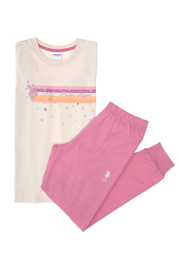 U.S. Polo Assn. Girls' Pink Pajama Set
