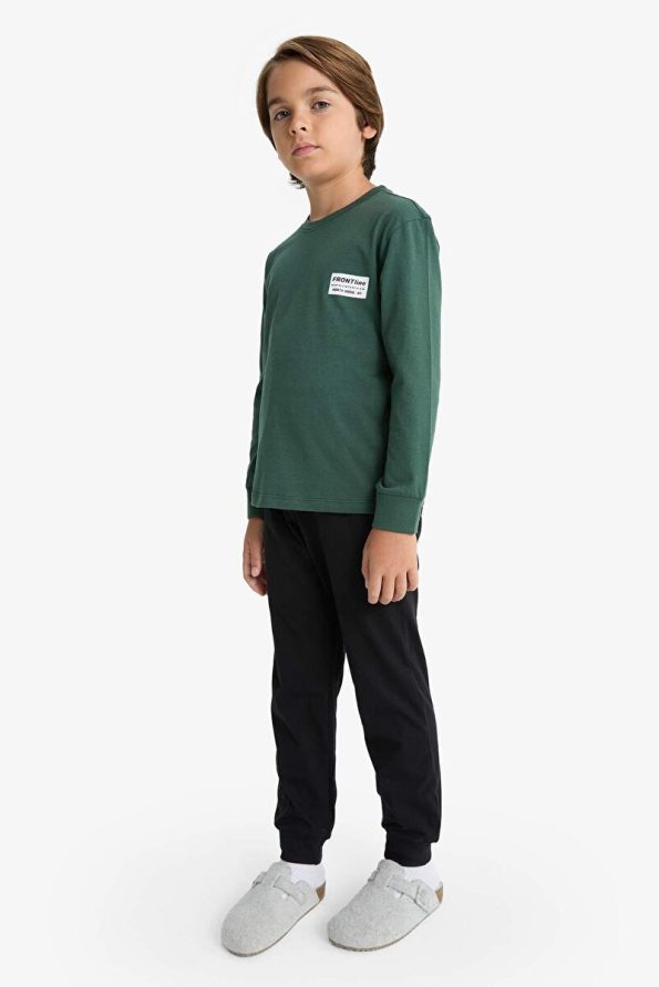 Defacto Boys' Printed Long Sleeve Pajama Set