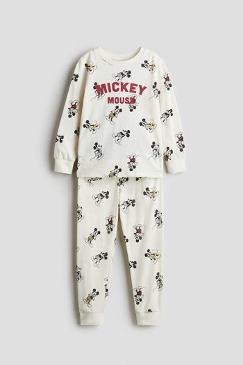 H&M Cotton Printed Jersey Pajama Set