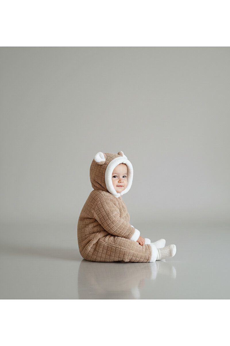 1_org_zoom-463.jpg Enfal Baby Hooded Checkered Welsoft Lined Baby Snowsuit