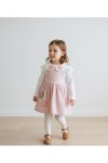 Lumia Baby Daisy Embroidered Baby Collar Dress