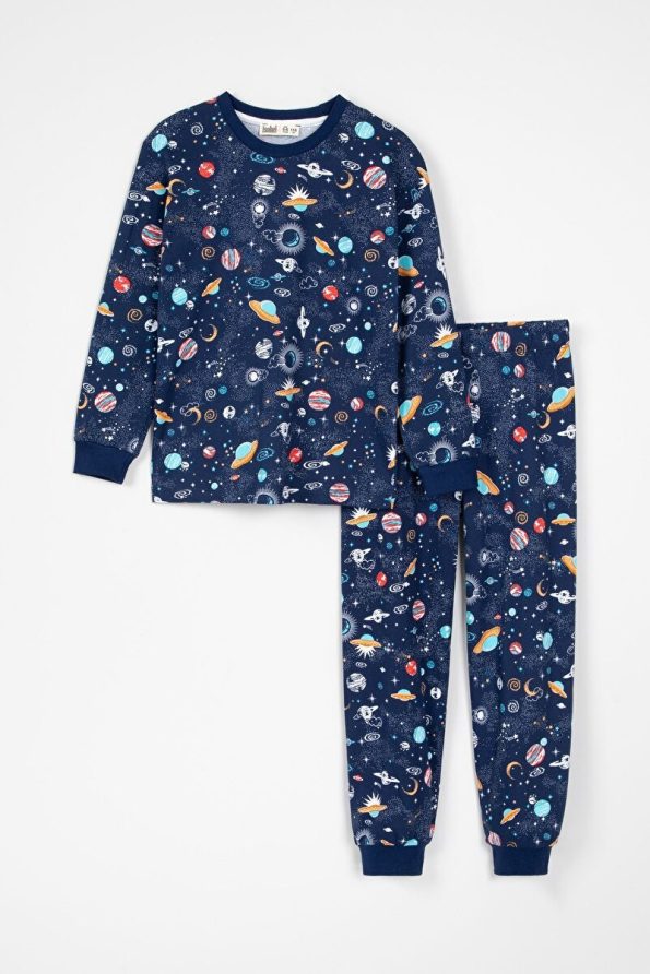 Krazber Kids Space Pattern Pajama Set 3-13 Years