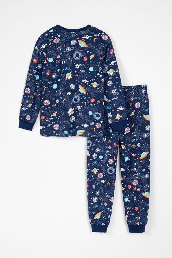 Krazber Kids Space Pattern Pajama Set 3-13 Years