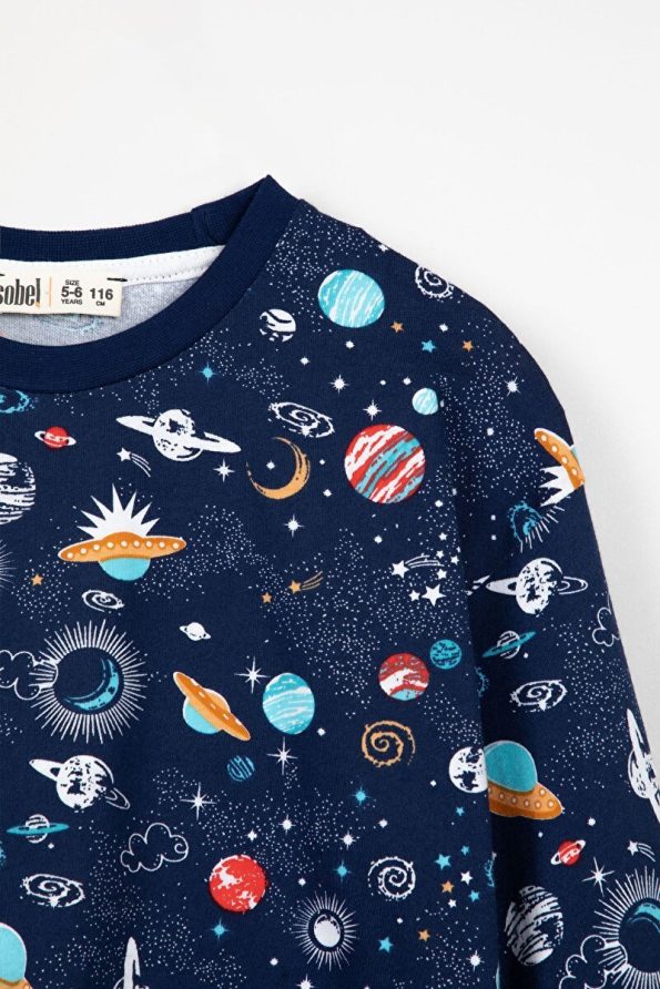 Krazber Kids Space Pattern Pajama Set 3-13 Years
