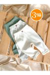 Zuff Baby Boys' 3-Pack Fitted Pants for Toddlers