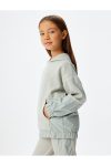 Koton Oversized Hoodie with Kangaroo Pocket and Parachute Fabric Details