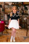 BONBONO KIDS Girls' Balloon Skirt and Shirt Set
