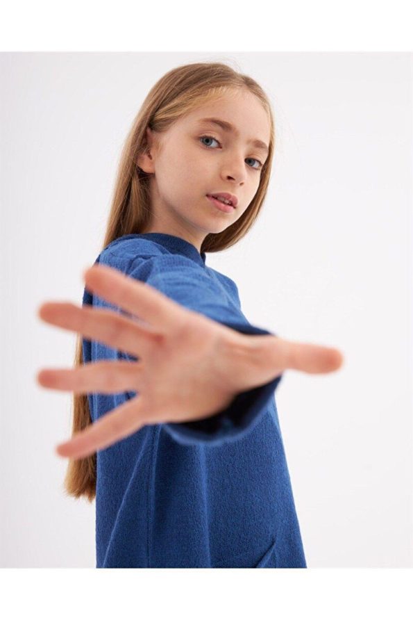 Hilal Akıncı Kids Girls Hoodie Pocket Sweatshirt and Knit Pants Set