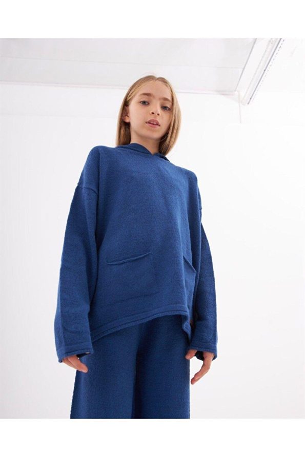 Hilal Akıncı Kids Girls Hoodie Pocket Sweatshirt and Knit Pants Set