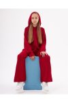 Hilal Akıncı Kids Girls Hoodie Pocket Sweatshirt and Knit Pants Set