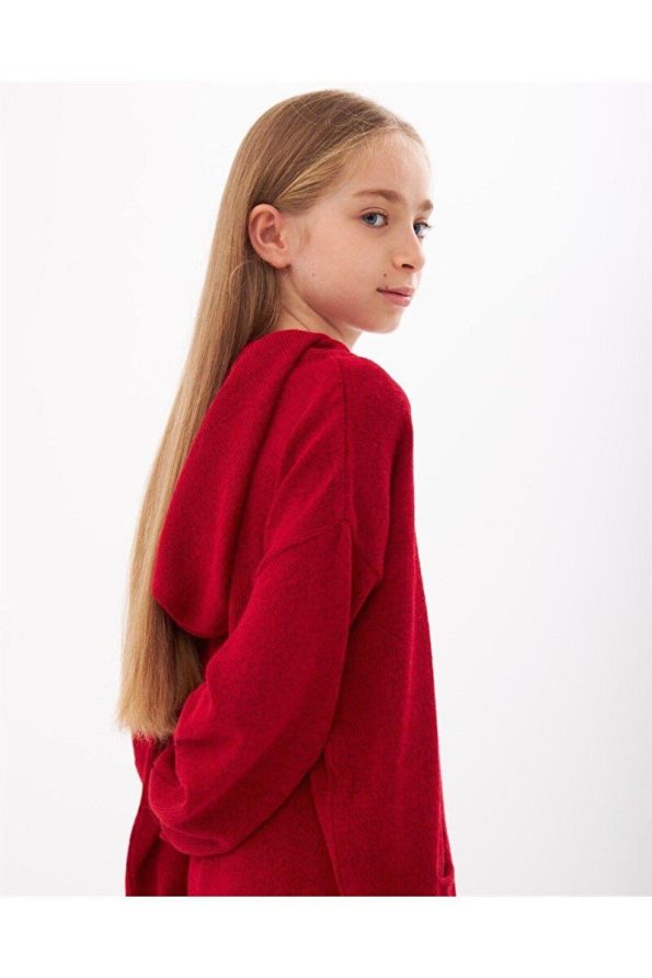 Hilal Akıncı Kids Girls Hoodie Pocket Sweatshirt and Knit Pants Set