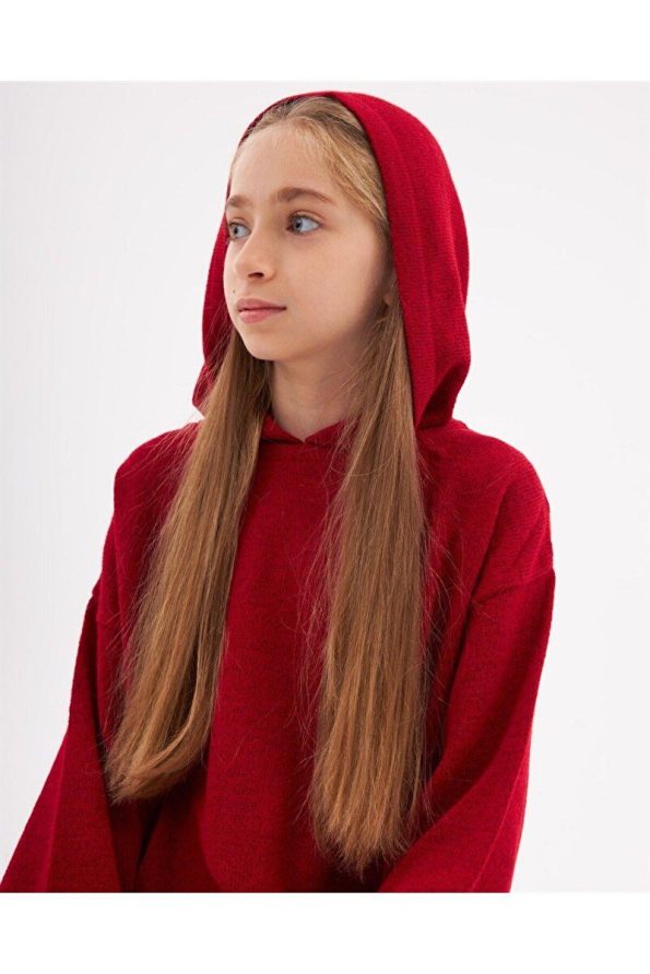 Hilal Akıncı Kids Girls Hoodie Pocket Sweatshirt and Knit Pants Set