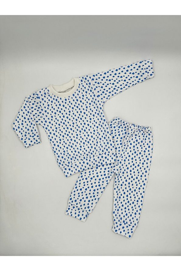 Feyza Droplet Pattern 100% Cotton Soft Baby Set