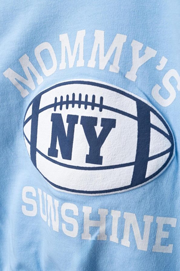 MyPrettyBaby American Football Embossed Print Seasonal 100% Cotton Two-Piece Set