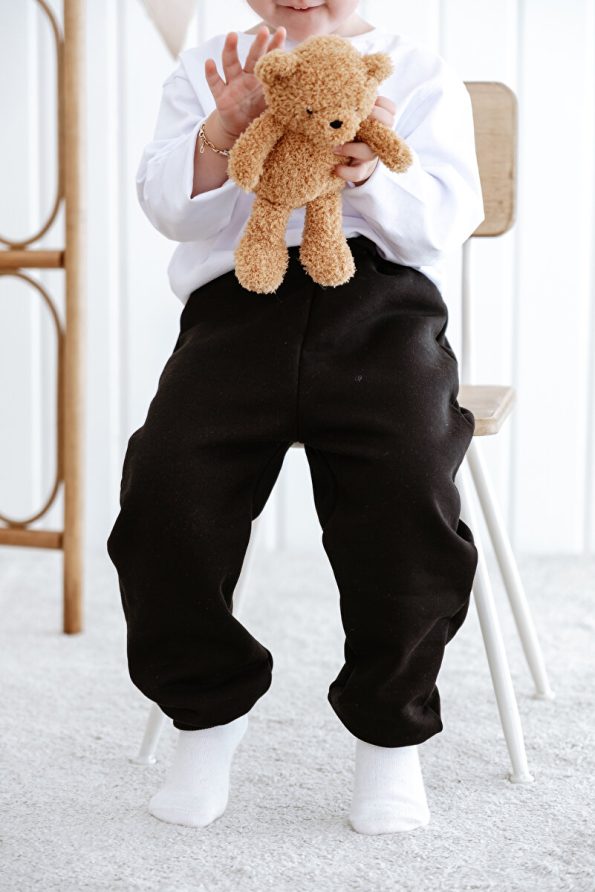 Lilabio Fleece Lined Jogger Pants for Kids