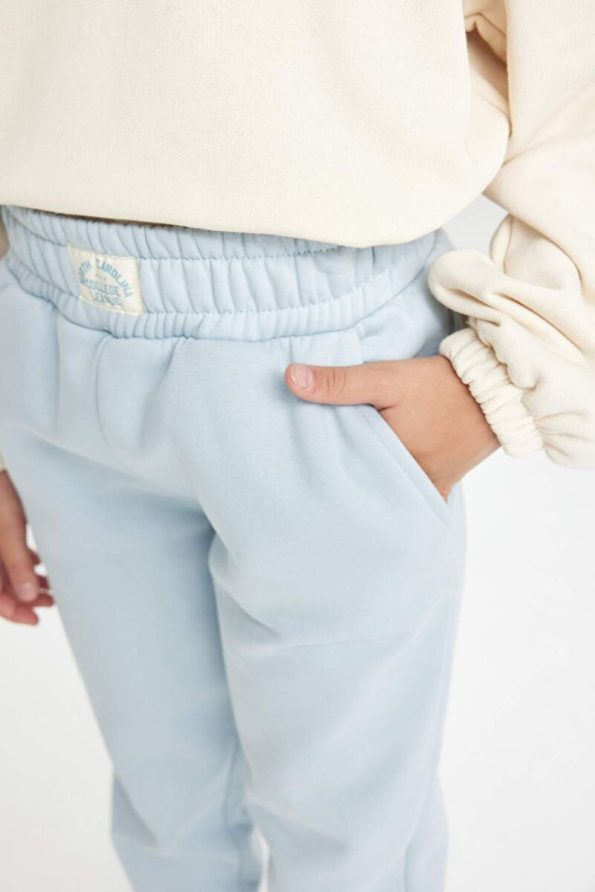 Defacto Girls' Standard Fit Elastic Waist Basic Jogger Pants