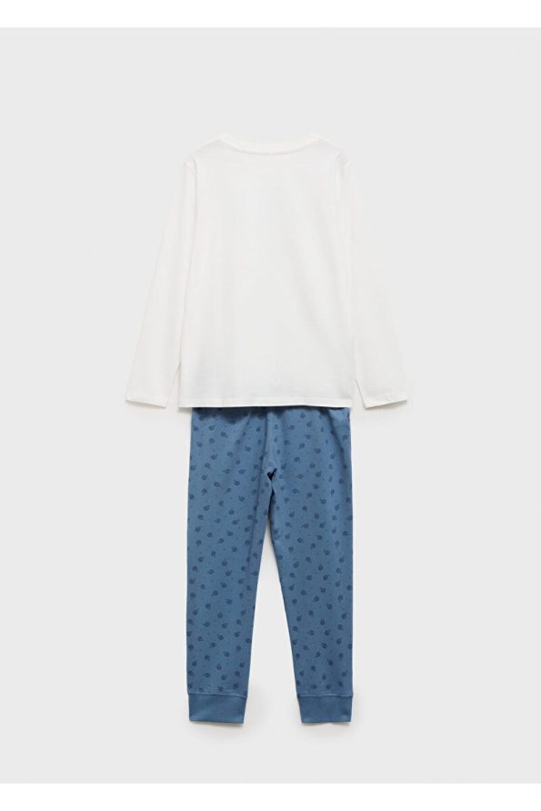 MANGO Boys Blue Pajama Set