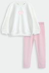 MARKOLL Heart Printed Sweatshirt and Leggings Set for Ages 1-5