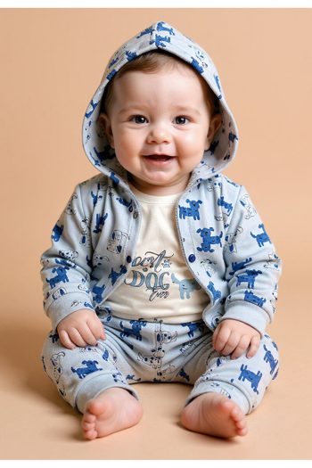 Tuabella 100% Cotton 3-Piece Baby Boy Set