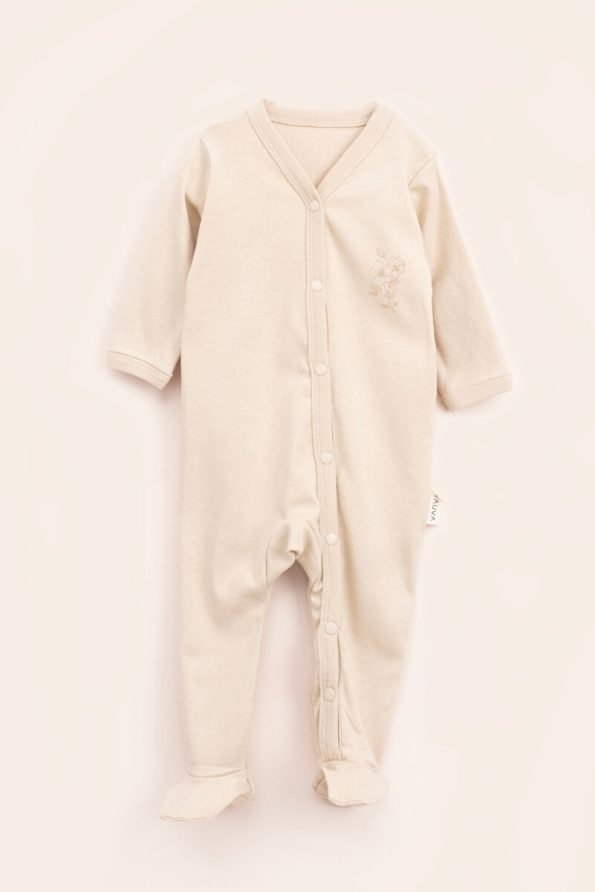 Vauva 2-Pack Long Sleeve Snap Bodysuit for Babies