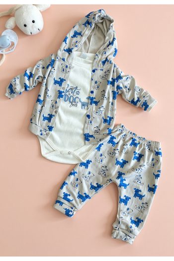Tuabella 100% Cotton 3-Piece Baby Boys Set