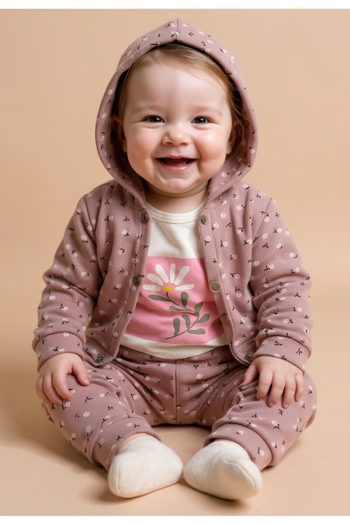 Tuabella 100% Cotton 3-Piece Baby Girl Set