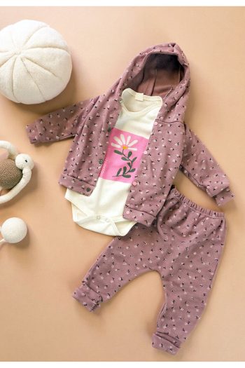 Tuabella 100% Cotton 3-Piece Baby Girl Set