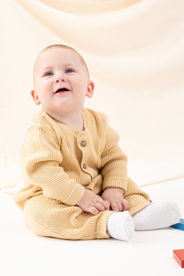 Vauva Seasonal Long Sleeve Knit Baby Romper for Boys and Girls