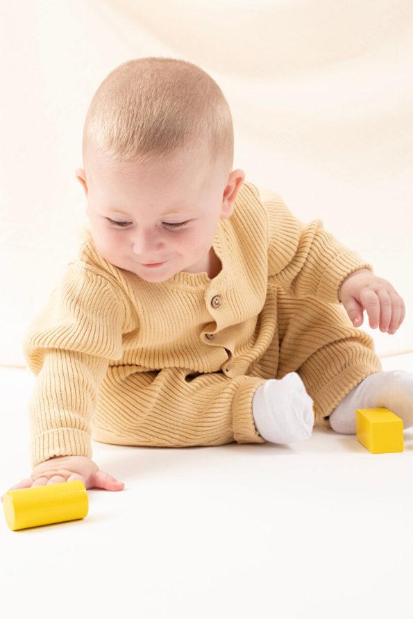 Vauva Seasonal Long Sleeve Knit Baby Romper for Boys and Girls