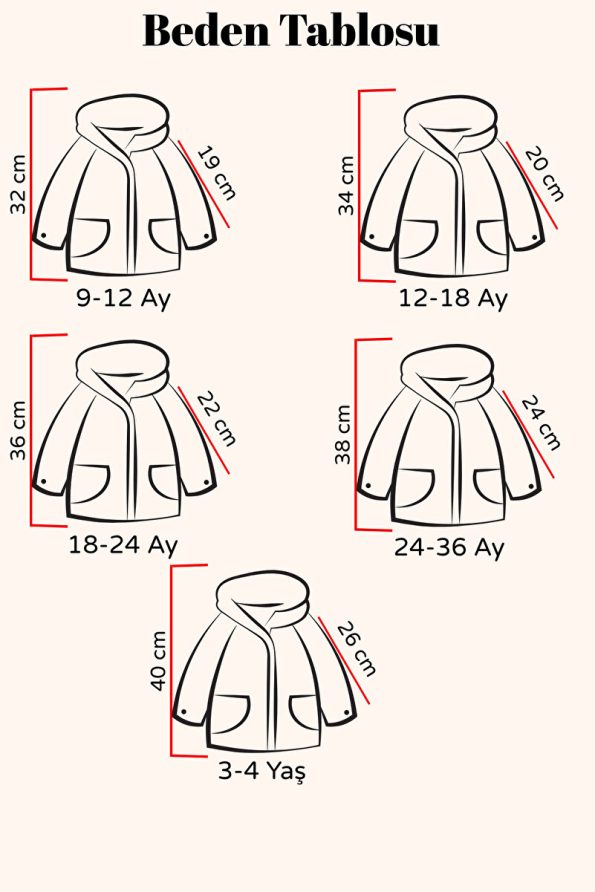Vauva Baby Jacket - Thickly Padded, Fleece Lined, Winter Warmth Model
