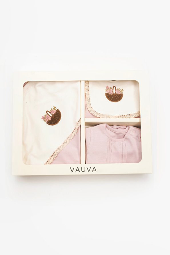 Vauva Newborn Hospital Departure Set - 100% Cotton Baby Outfit