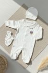 Tuğba Swan Baby Collar Romper Set - Zezig x Royal Series - Blue