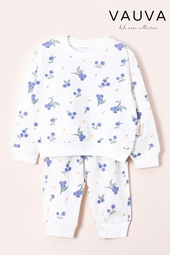 Vauva Long Sleeve Printed Pajama Set for Baby Boys and Girls