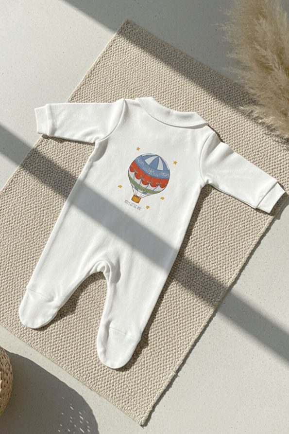 Tuğba Swan Baby Collar Romper Set - Zezig x Royal Series - Blue