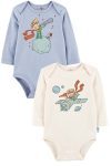 MAHFEL 2-Pack Organic Cotton Printed Snap Bodysuit