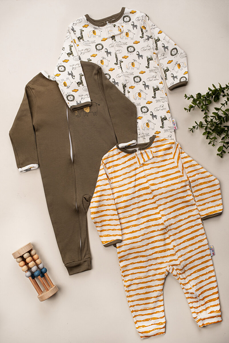 1_org_zoom-951.jpg SFKHOME Baby Boys' Footed Romper Set of 3