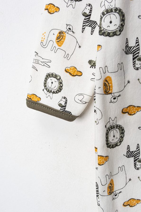 SFKHOME Baby Boys' Footed Romper Set of 3