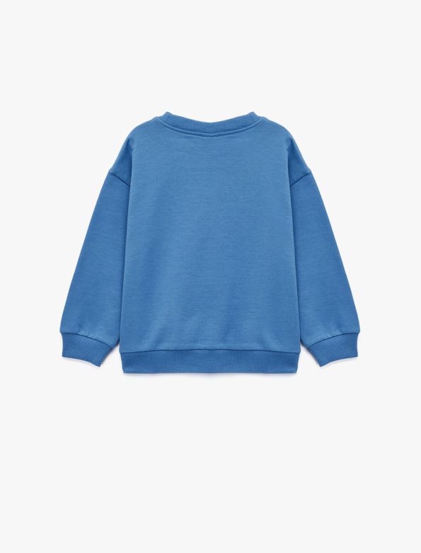 Baby Boy Printed Long Sleeve Cotton Sweatshirt