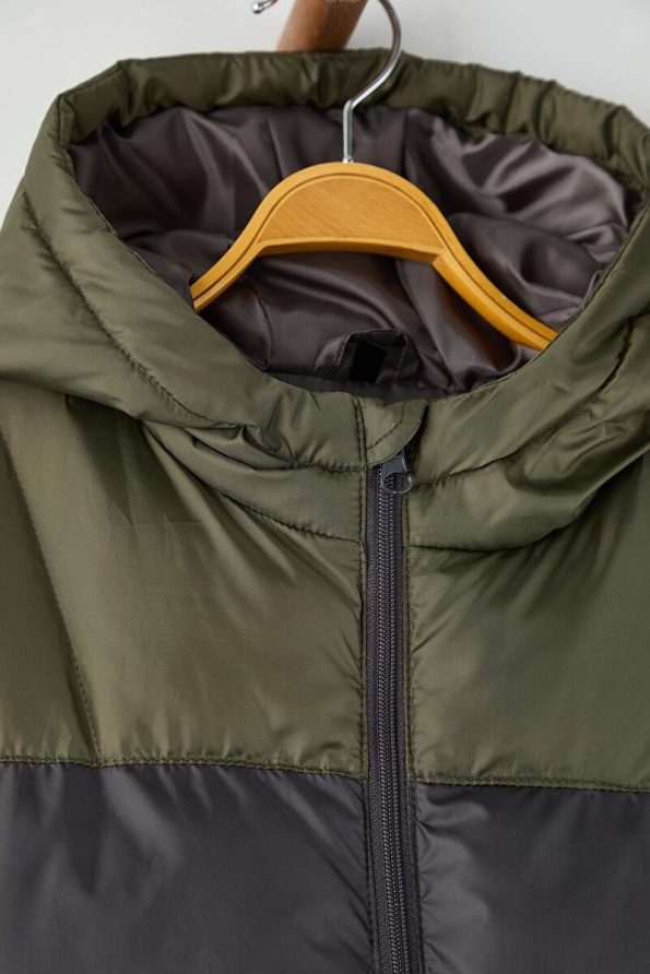 Trendyolmilla Kids Haki Regular Fit Hooded Jacket for Boys